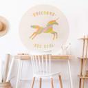 Vinilo decorativo Bodart - Los unicornios son reales - Redondo