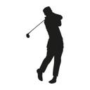 Golf spiller 2 wallsticker