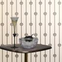 Versace ikke-vævet tapet base border medusahoved hvid beige metallic