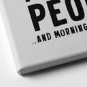 Lienzo I hate morning people - Mapache - Magnusson