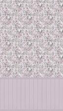 Birds & Branches Pink - blomstermønster med træpanel - ikke-vævet tapet, der kan udvides