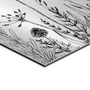 Geborsteld Alu-Dibond met goud-, zilver- & kopereffect - Veldbloemen illustratie