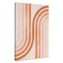 Lienzo Geometría fluida en estilo retro - Costa