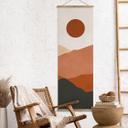 Póster de tela Suaves colinas bajo el sol del atardecer - Costa - Panorama