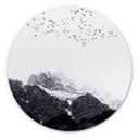 Wandcirkel Kubistika - High in the Mountains