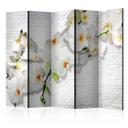 Screen room divider - Orkidé i byen, 3-delt