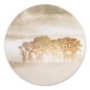 Tableau sur alu-Dibond rond Fan - Tempête de sable dans les Rocheuses