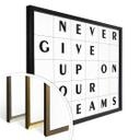 Plakat - Gitter - Never give up on your dreams