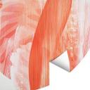 Fototapet - Rundt Goed Blauw - Pink Flamingo - vliesetapet/selvklæbende non-woven tapet