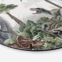 Tableau sur alu-Dibond rond Kikki Belle - Les aventures des dinosaures