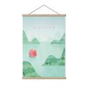 Póster de tela Bahía de Halong en viaje por Vietnam - Rivers