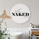 Tableau sur alu-Dibond rond Get Naked