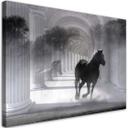 Canvasbillede, Hest i galop 3D-tunnel