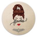 Cuadro de madera redondo Tohmé - Flawless Audrey