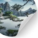 Wallsticker Fyrreskov i Huang Shan-bjergene - NingYun Ye - Rund