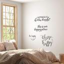 Wallsticker -  Slogan -  Happy