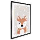Póster zorro de nieve - Póster infantil - Orara Studio