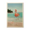 Cuadro de madera suelto - Wannabe Flamingo