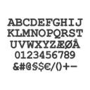 Letras de madera MDF - letras simples - Courier