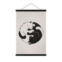 Tekstil plakat Katte Ying & Yang - Tunaboylu