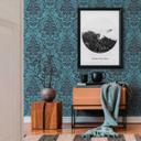 A.S. Création Attractive Papier peint intissé baroque - bleu