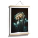 Plakat med skinnende blomsterhjerter - Treechild