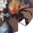 Fototapet - Rundt Van der Ast - Blomster i en Wan-Li-vase - vliesetapet/selvklæbende non-woven tapet