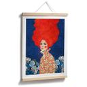 Póster mujer pelirroja con flores - Hülya