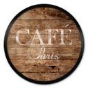 Plakat Café Paris - Rund