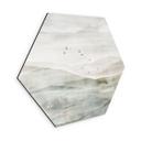 Wanddecoratie Misty Mountain Landschap Aquarel - Ms Tiff - Alu-Dibond