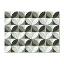 Azulejos Adhesivos Flor Abstracto - verde - lote de 12