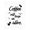 Póster El café nos mantendrá vivos
