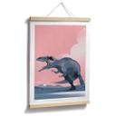 Póster Dinosaurio Giganotosaurus - Póster Infantil - Marrón