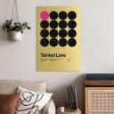 Geborsteld Alu-Dibond met goud-, zilver- & kopereffect - Tainted Love Retro Pop-Art - Sub88 Studio