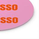 Glasbillede - Mere Espresso mindre Depresso - Fritsch - Rund
