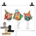 Póster Hagenmeyer - Búhos de fiesta