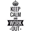 Wallsticker - Keep calm and work out