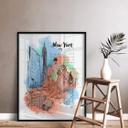 Póster Nueva York - Estatua de la Libertad - Love your City