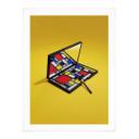 Póster paleta de maquillaje al estilo de Piet Mondrian - Pozdniakov