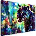 Canvasbillede, Abstrakt sort panter
