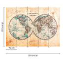 foto tapet Designwalls i brun og beige non-woven tapet Hemispheres 