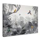 Lienzo Kikki Belle - Aves tropicales blanco y negro