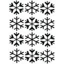 Effet Verre Dépoli : Petits Flocons de Neige