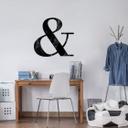 Wallsticker -  Black Marble Ampersand