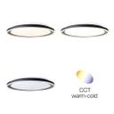 Deckenleuchte Malia, schwarz, 9 x 55 cm, Metall Led-deckenleuchte, dimmbar