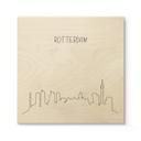 Billede af træ Skyline Rotterdam Outline