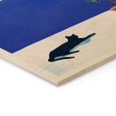 Cuadro de madera siesta con gato junto al mar - Rivers
