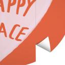Fototapet med ordsprog - This is my happy place with heart - Fritsch - Round - vliesetapet/selvklæbe