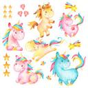 Muurstickerset Eenhoorns