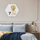Hexagon Dibond Orara Studio - Hummingbird & Flower